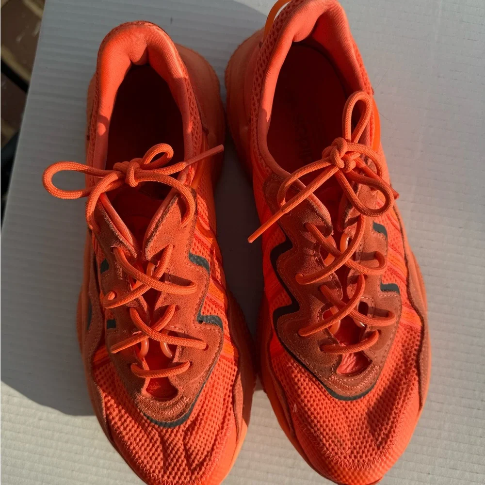 adidas Originals Ozweego Men's Lace-Up Sneakers, Orange, Size 11 - Picture 6 of 8